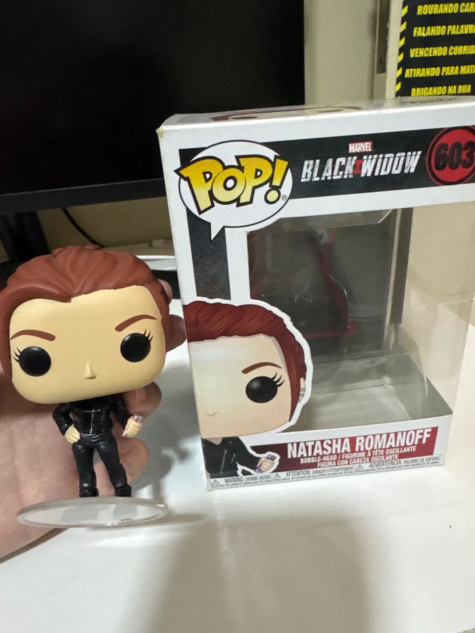 Funko pop Natasha romanoff do filme Black Widow.