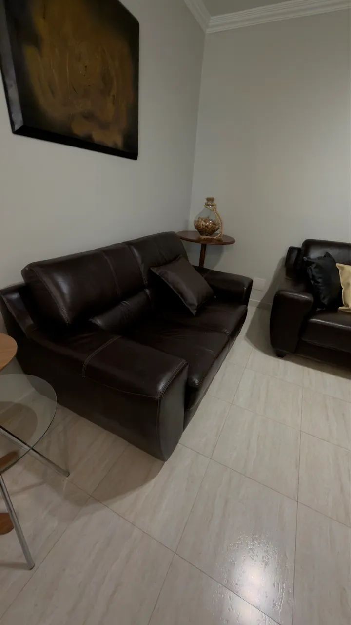 Sofá em couro de 2 e 3 lugares  - Foto 4