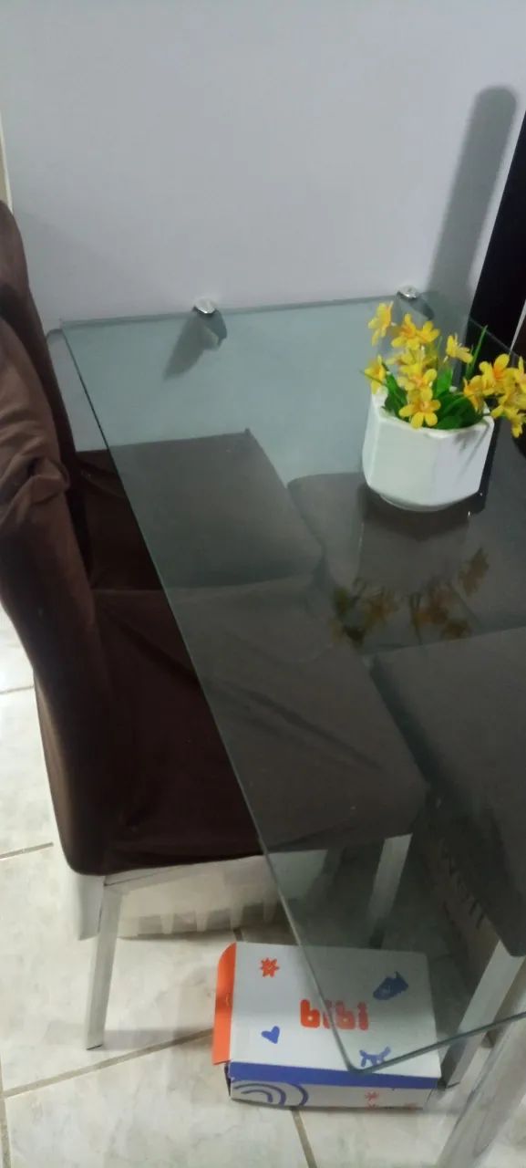 Mesa tampo de vidro - Foto 4