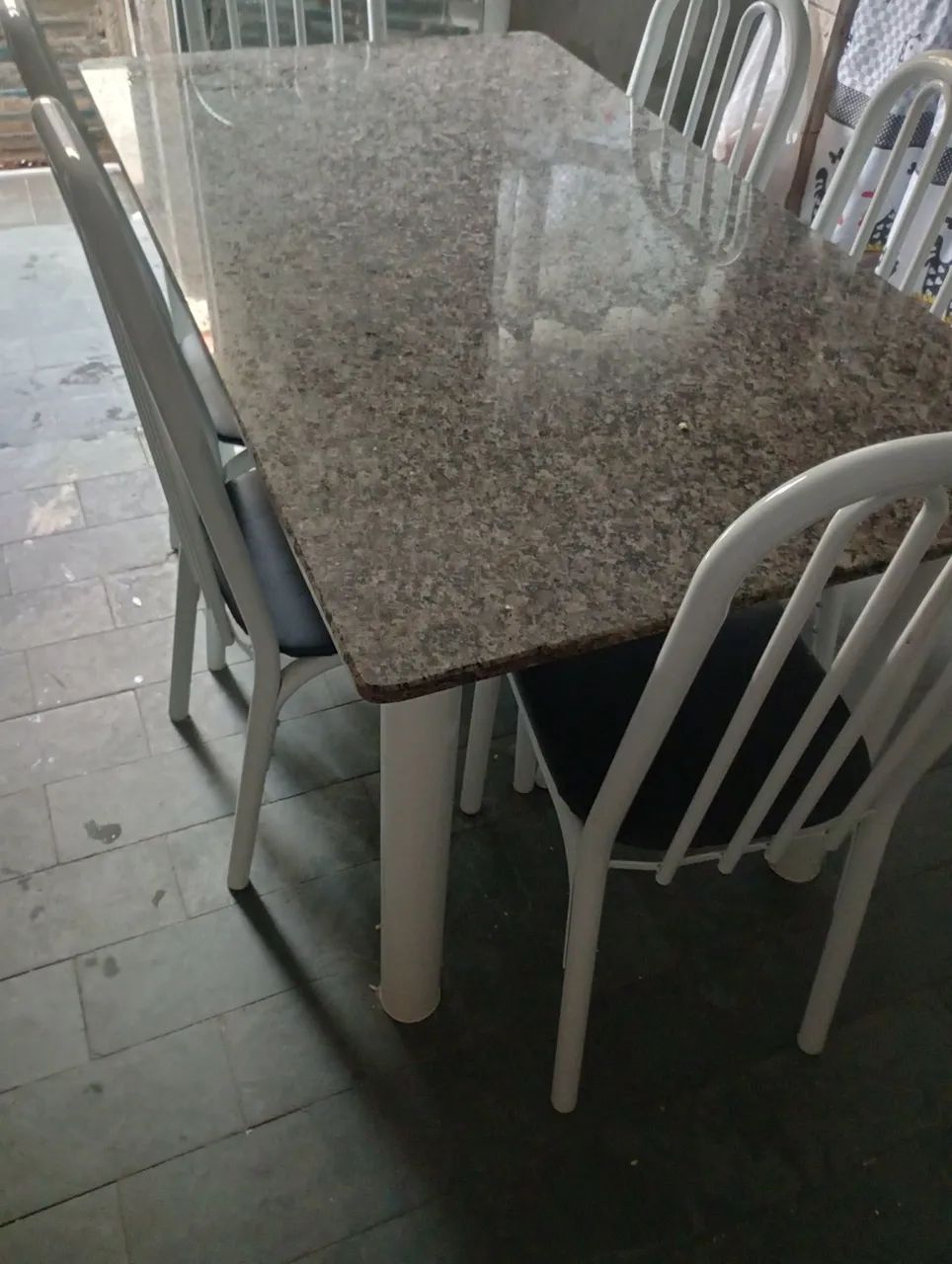 Mesa de granito 6 cadeiras - Foto 3
