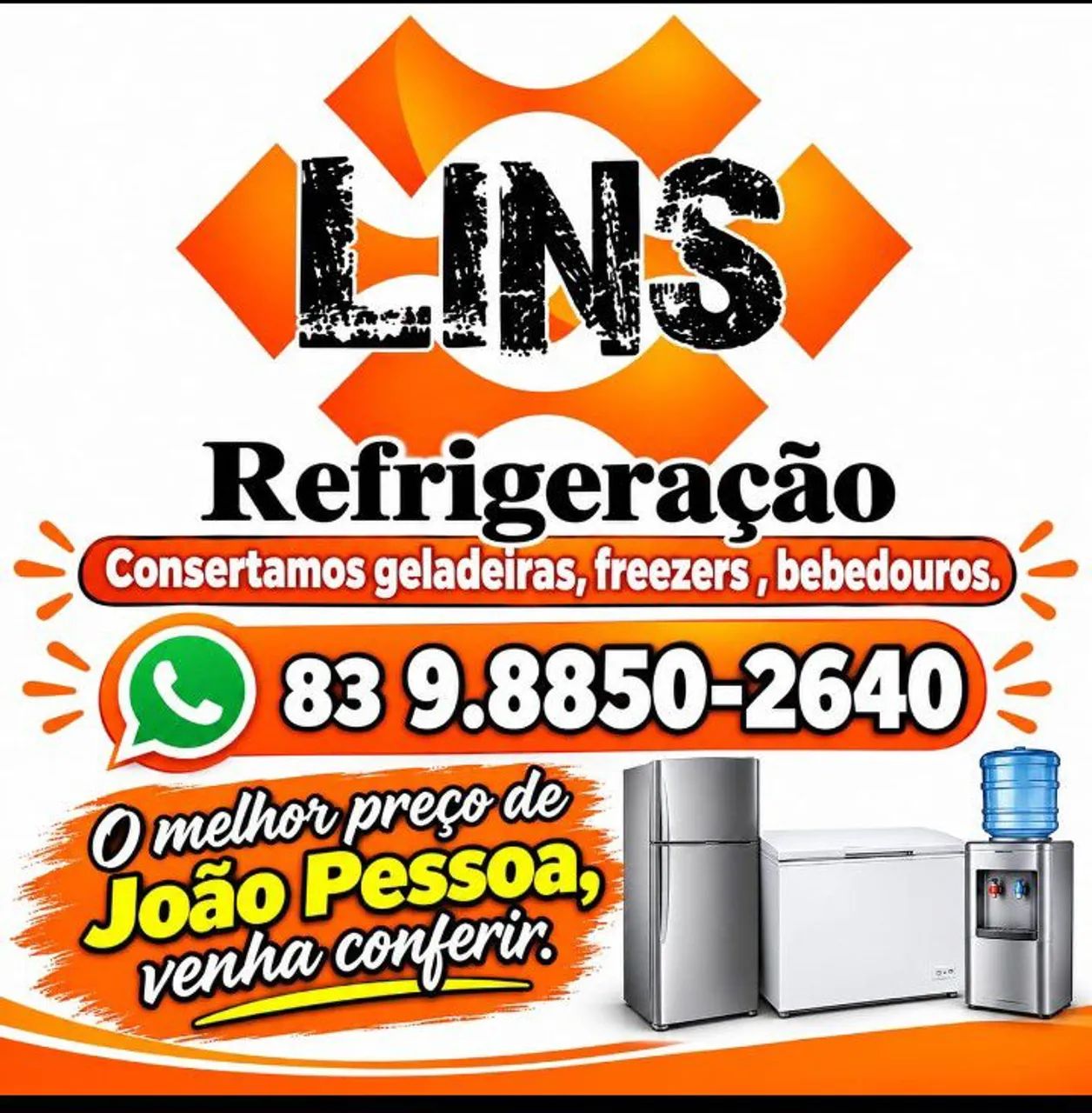 Conserto de Geladeira, freezer e bebedouro