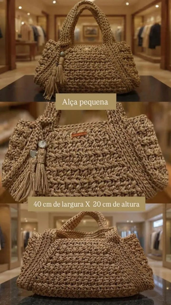 Bolsa de crochê - Foto 4