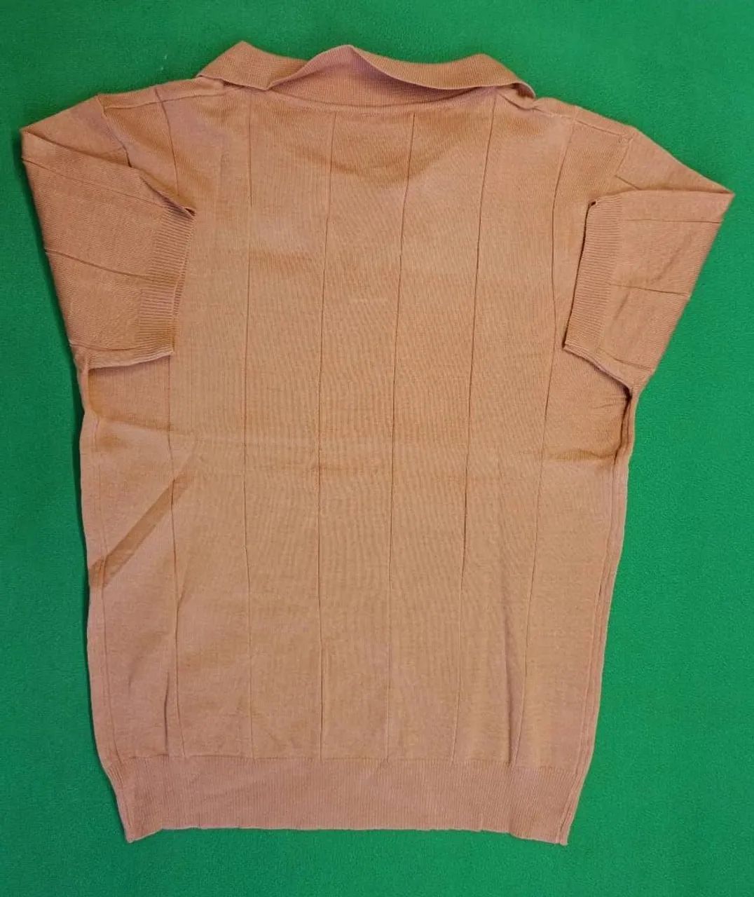 Camisa polo básica marrom - Foto 3