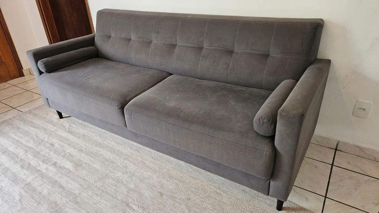 Sofá moderno cinza - Foto 3
