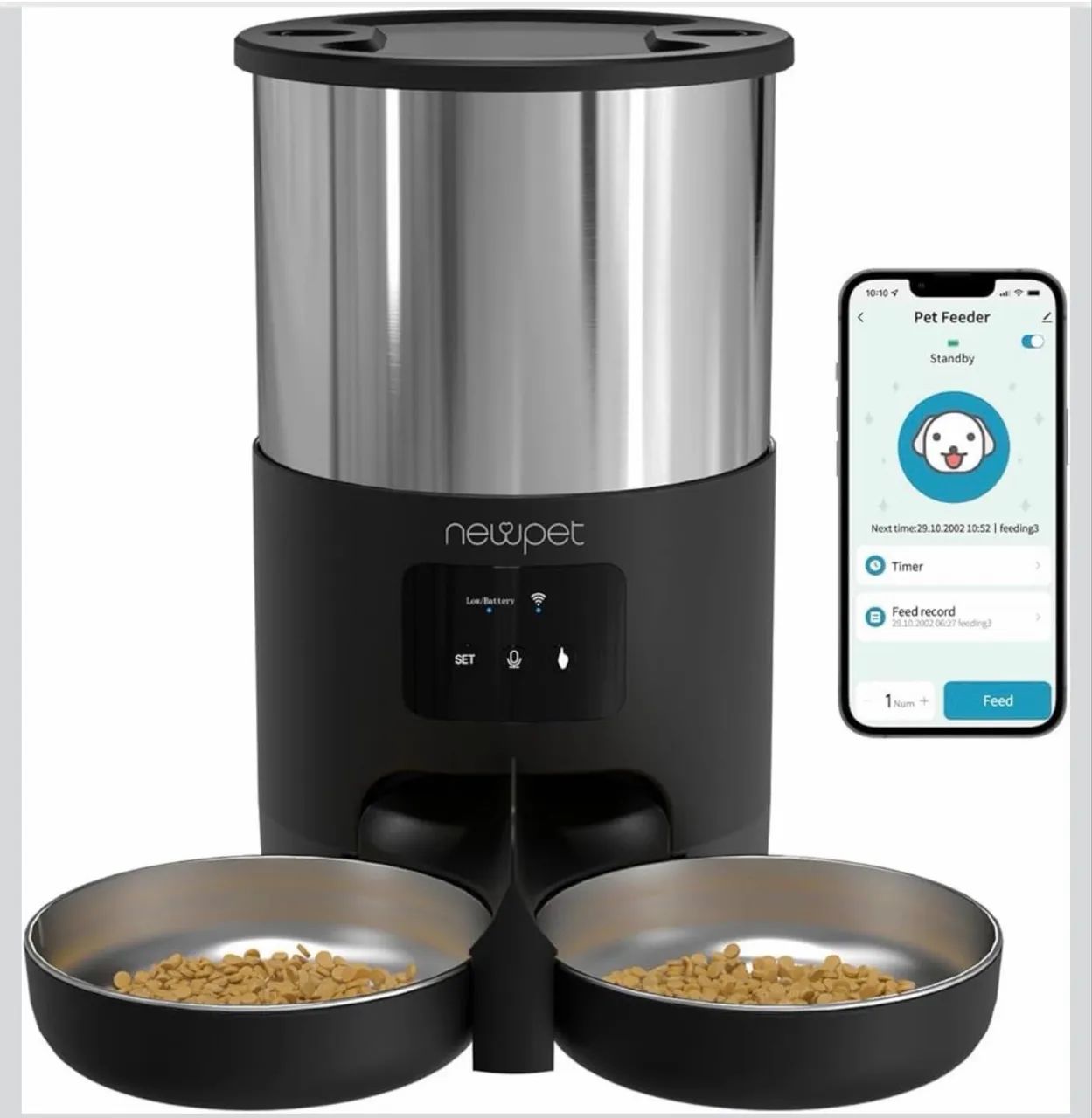  Comedouro automático cães e gatos