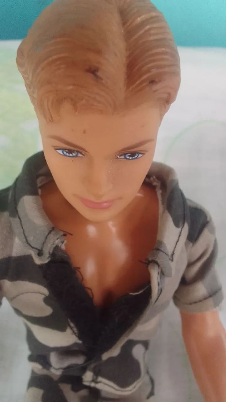 Boneco ken matel 2007 roupa exército original  