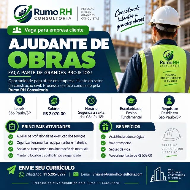 Ajudante de Obras