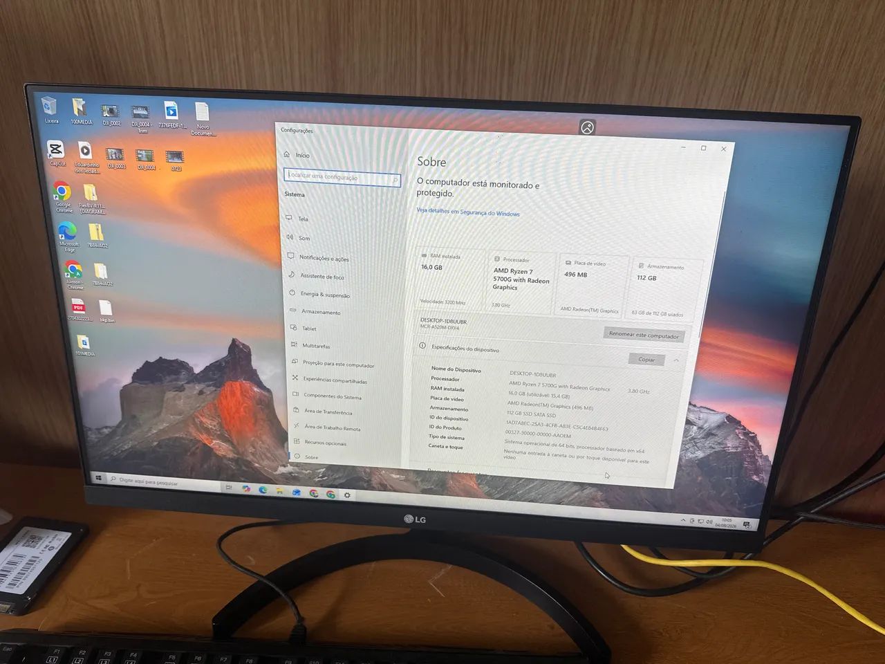 Pc Gamer Completo Ryzen 7 5700G - Foto 2