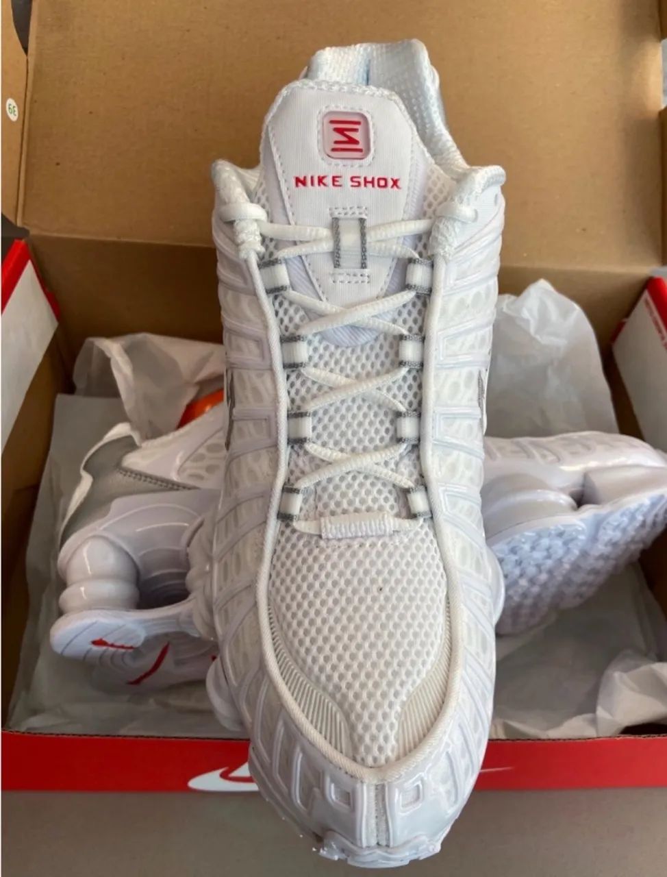 Nike Shox TL White Metallic Silver - Foto 3