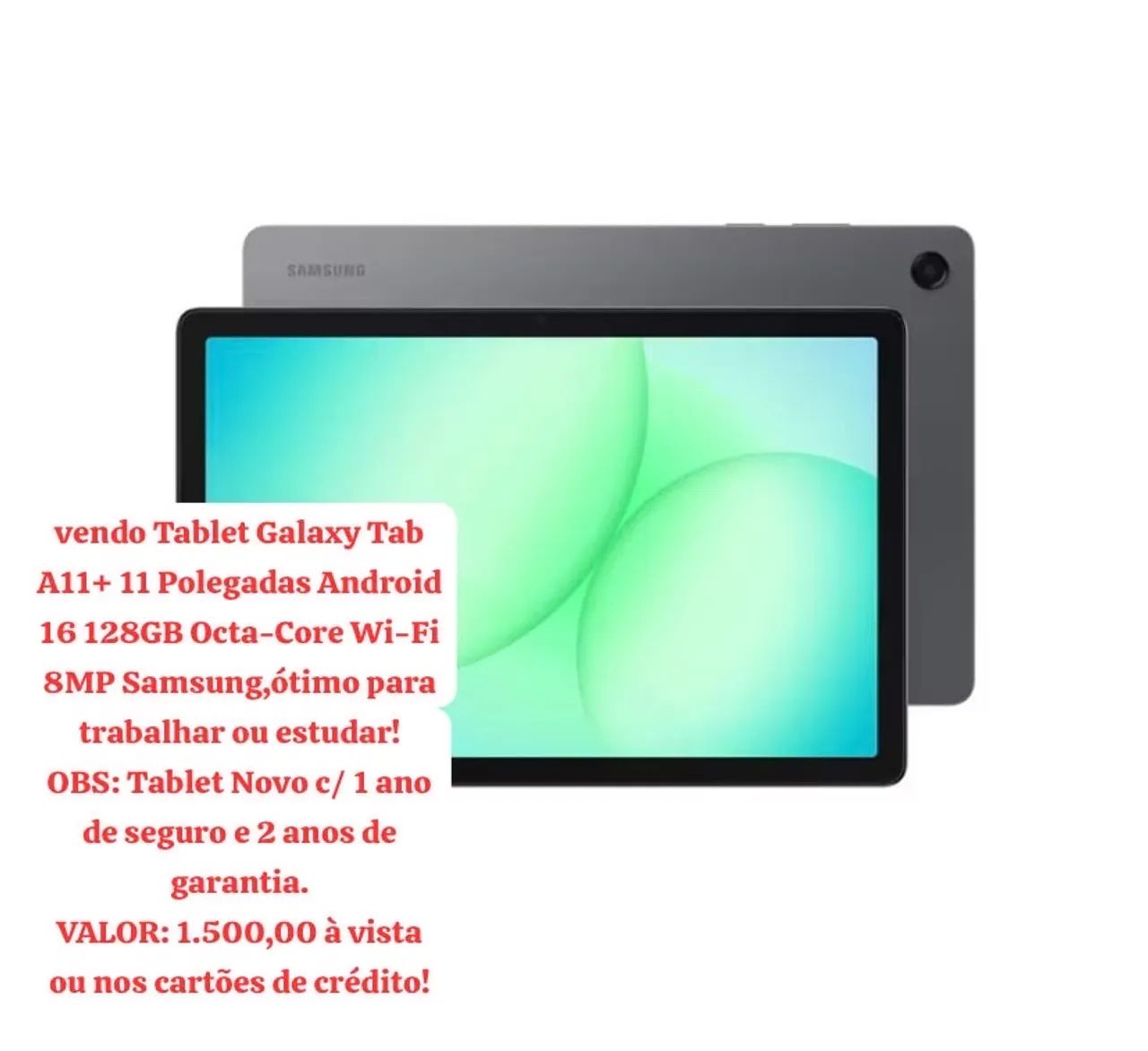 Vendo tablet Samsung Galaxy tab A11+plus