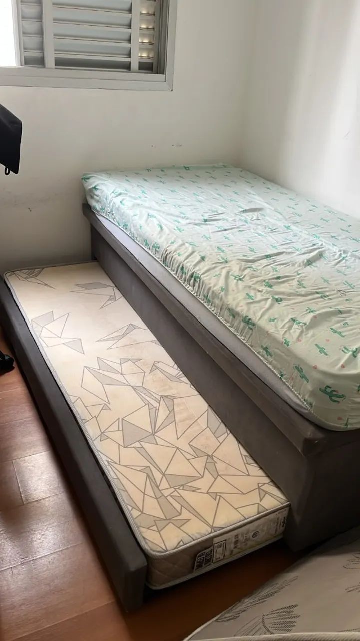 Cama box solteiro (bicama e baú) - Foto 3