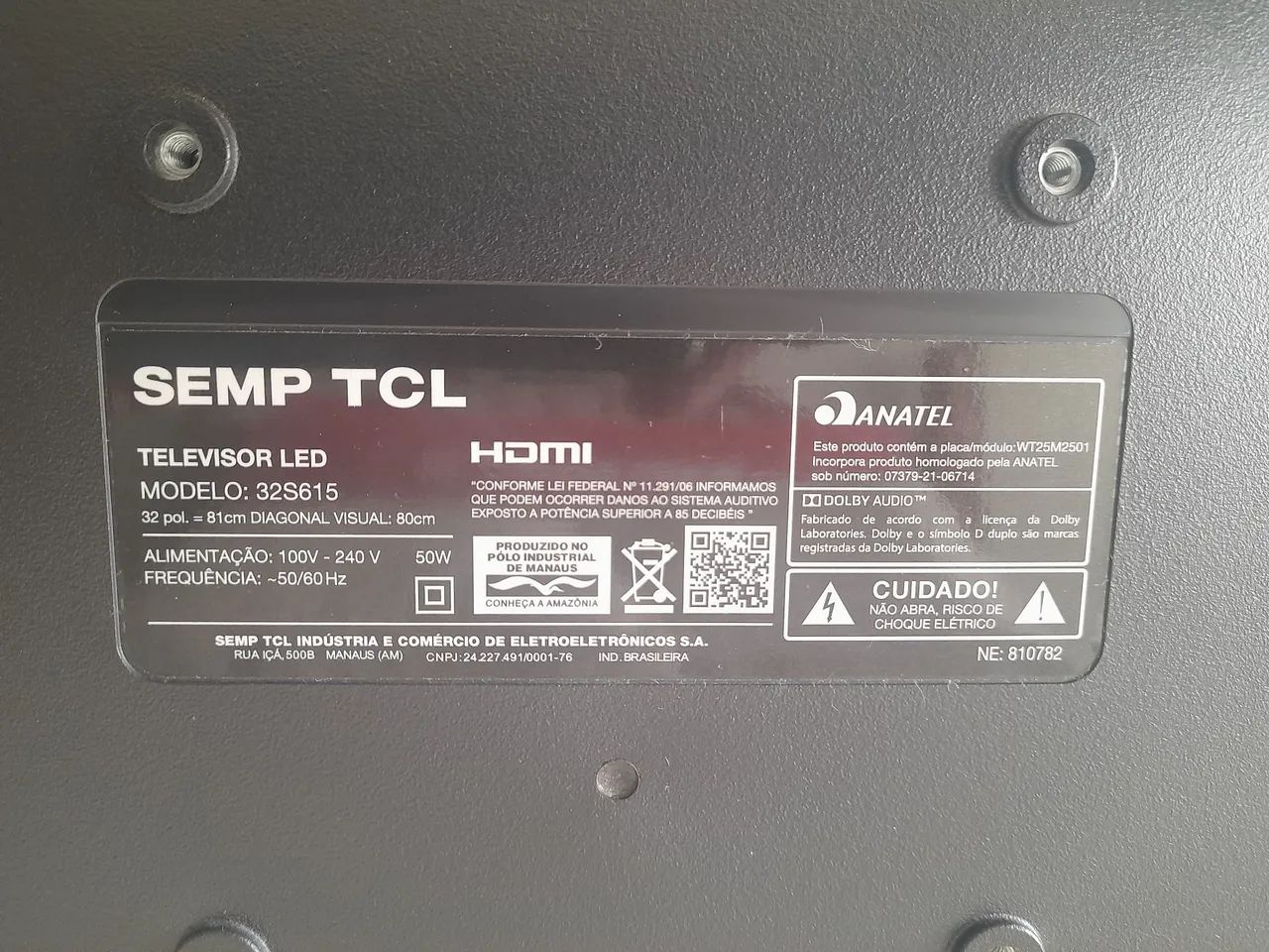 Smart TV TCL 32 polegadas com defeito  - Foto 4