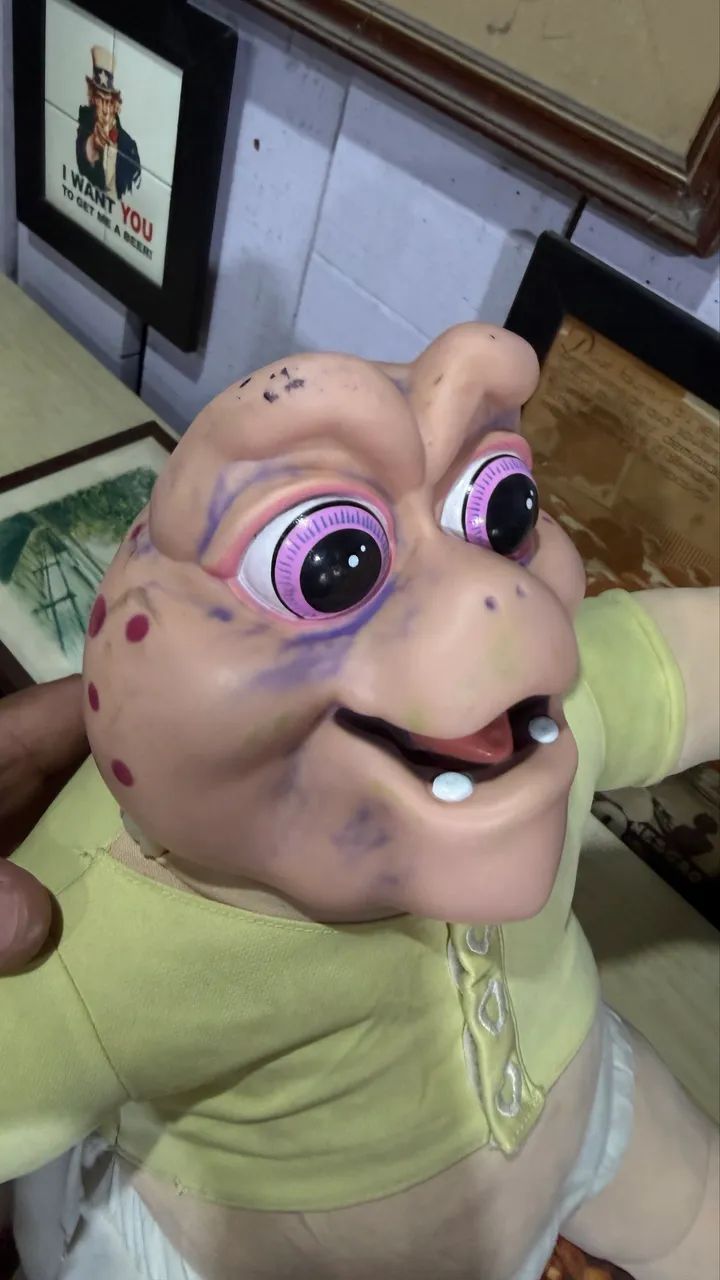 Boneco antigo baby dinossauro  - Foto 4