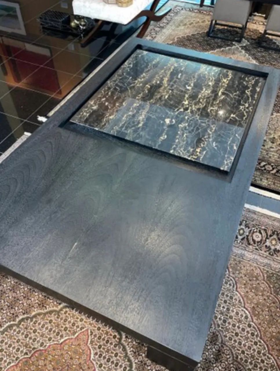 Mesa de centro artefacto com pedra de mármore imperial black  - Foto 2