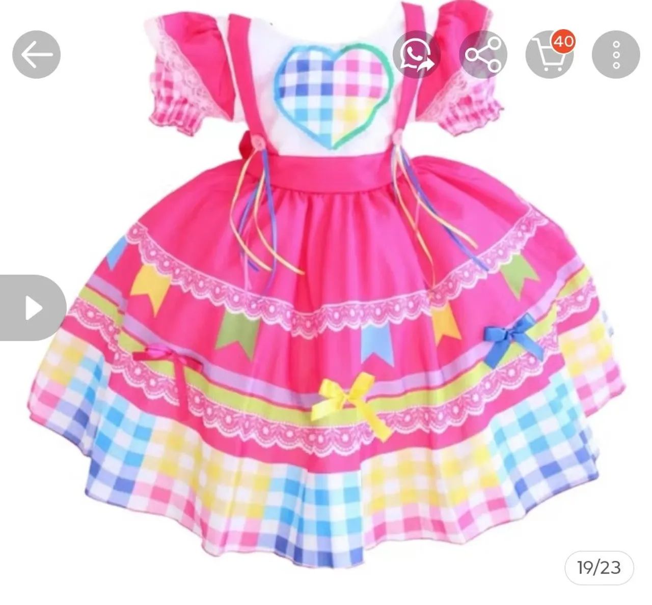 Vestido de quadrilha 