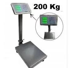 Balança Plataforma de Chão 200kg - Painel Digital Bateria e Bivolt