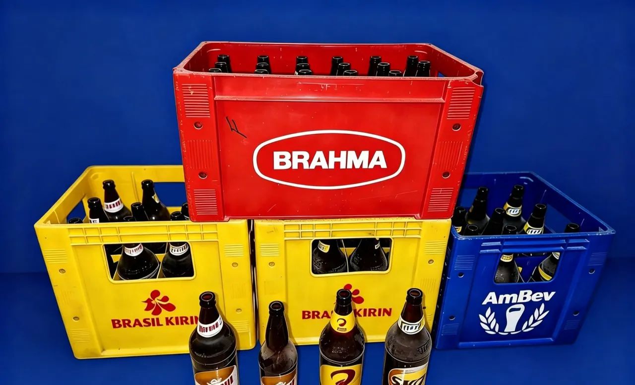 4 engradados de cerveja com cascos secos - Foto 2
