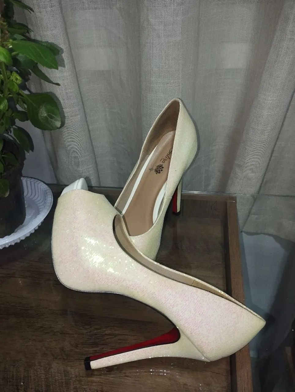 Scarpin com glitter número 37 - Foto 3