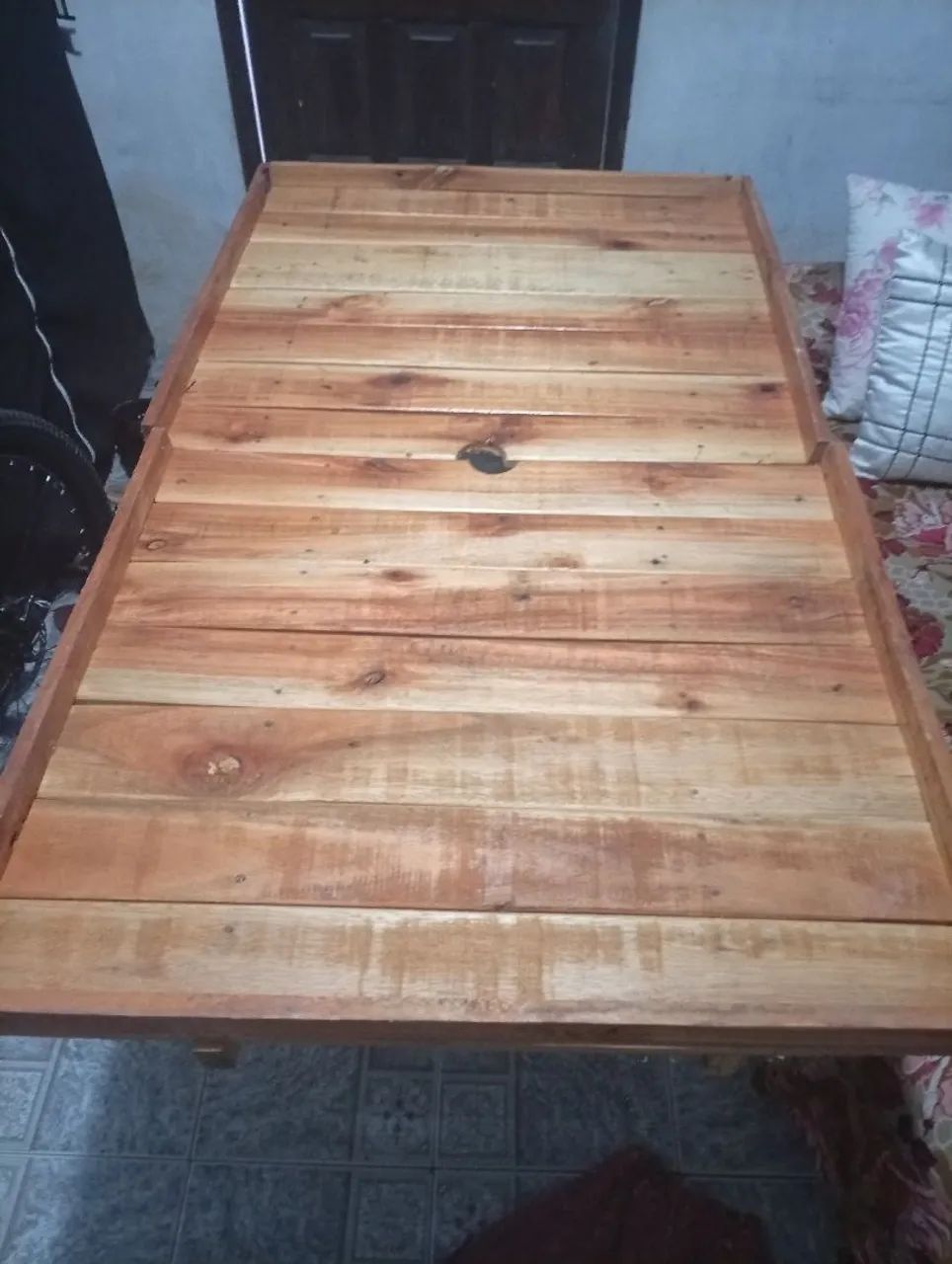 Mesa camelô, abre e fecha de madeira  - Foto 5