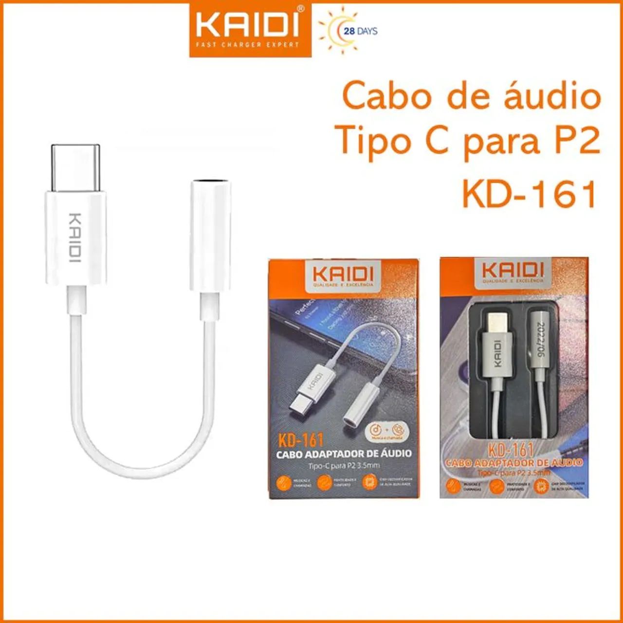 Adaptador tipo C para fone 