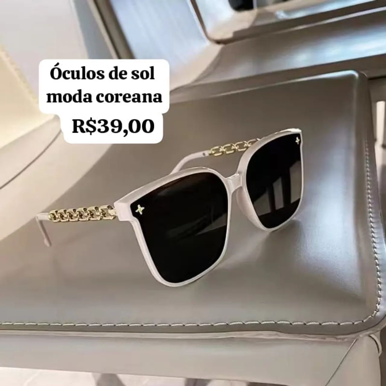 Óculos feminino Moda coreana  - Foto 5