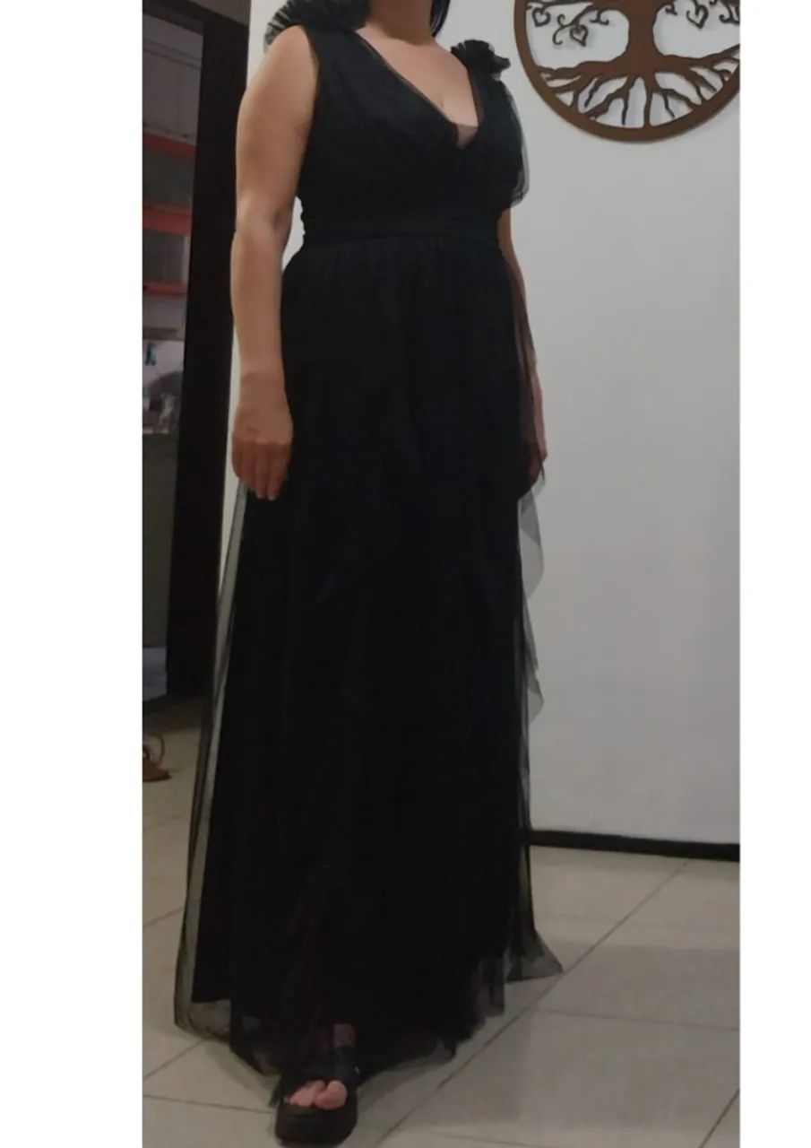 Vestido de Festa em Tule Plus Size 44/46 - Foto 2