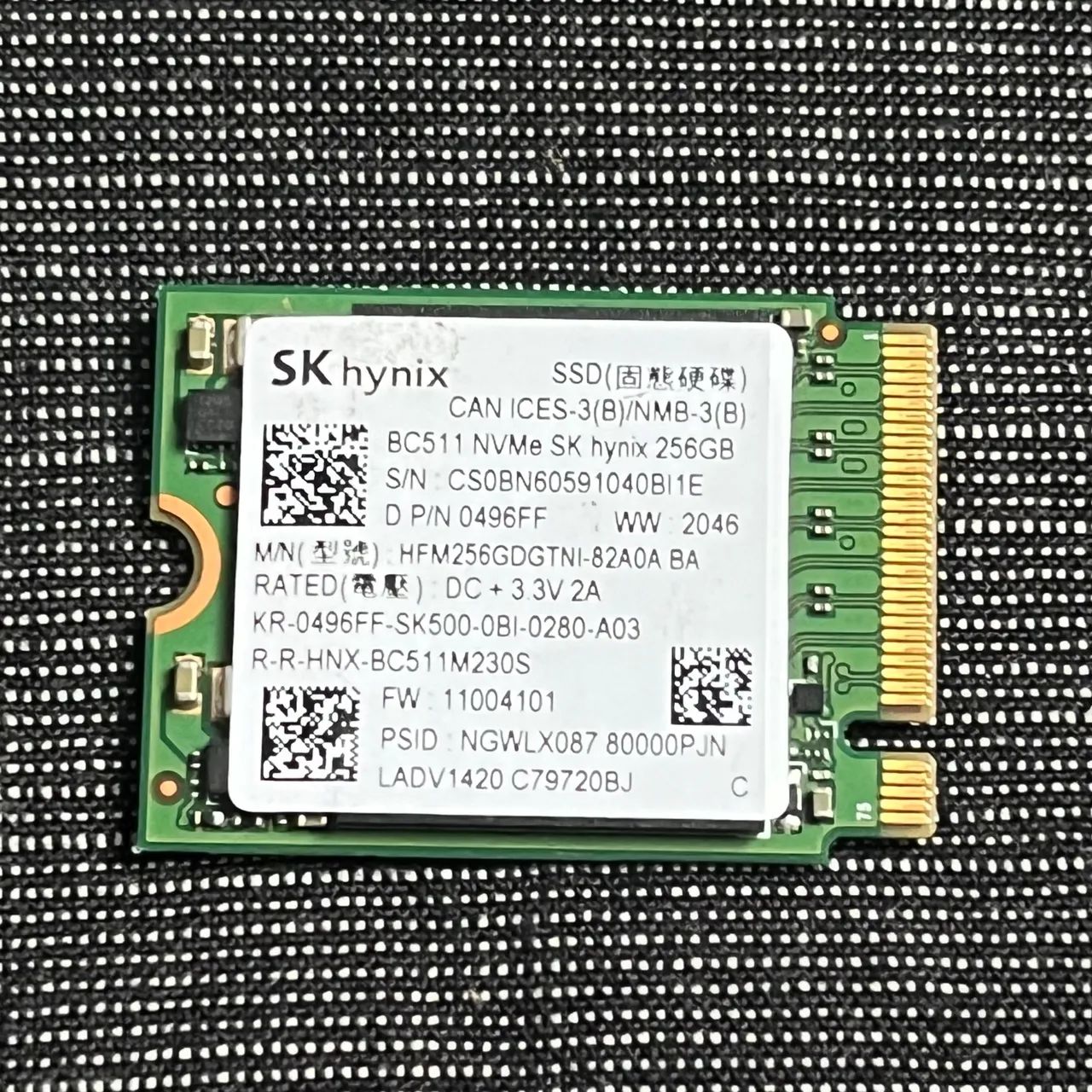 SSD NVMe 256GB M.2 SK hynix BC511  - Foto 2