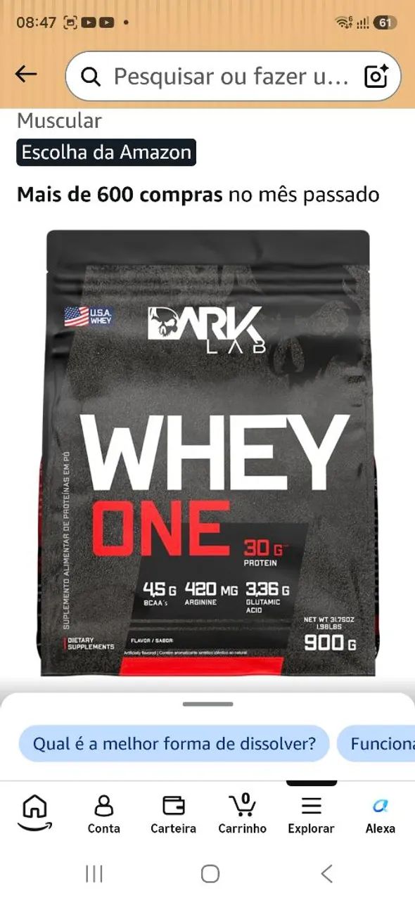 2 pacotes de proteina Dark Lab