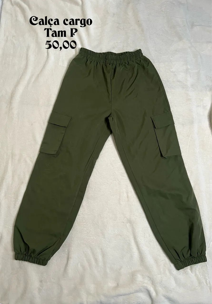 Calça verde cargo 