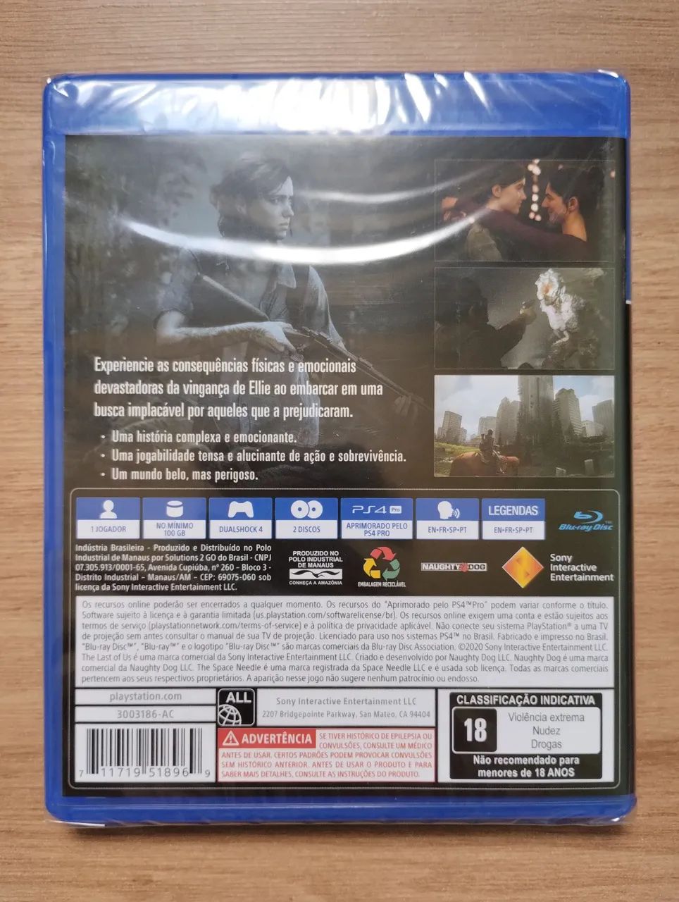 jogo mídia física the last of us parte 2 ps4 ps5 lacrado - Foto 2