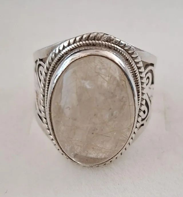 Anel em Prata 925 com Quartzo Rutilado Natural - Foto 4
