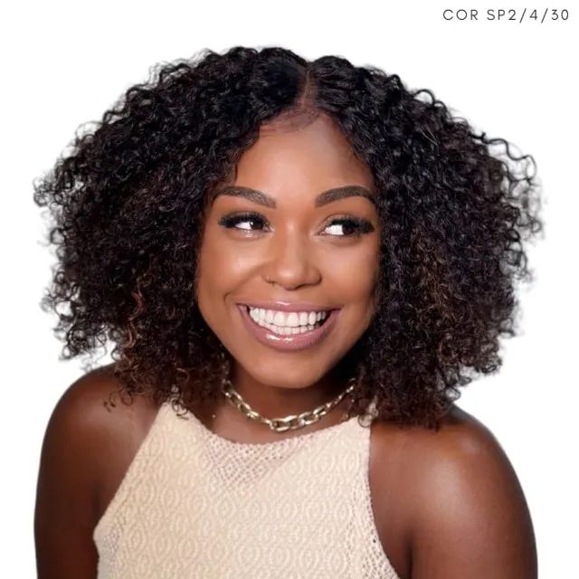 Lace Front Humana Bianca Cacheada Peruca