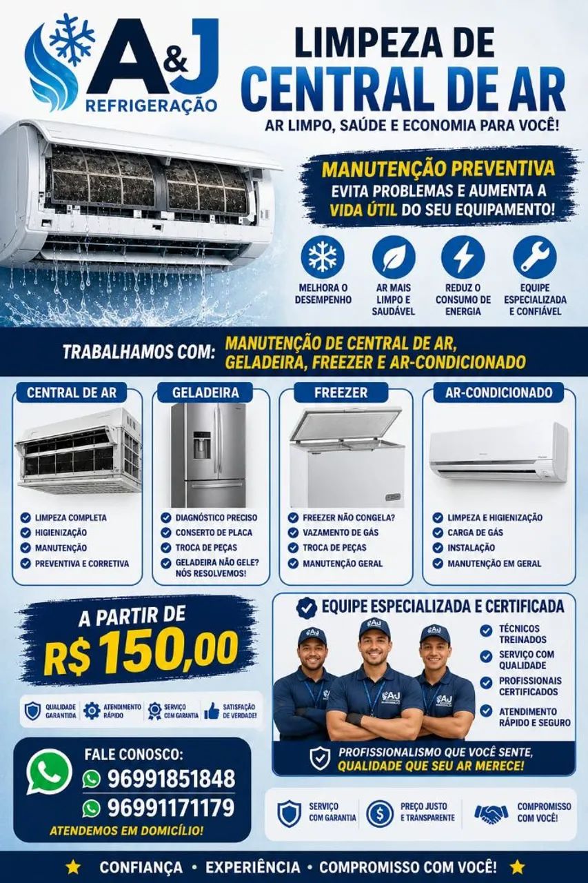 Serviço de refrigeração doméstica 