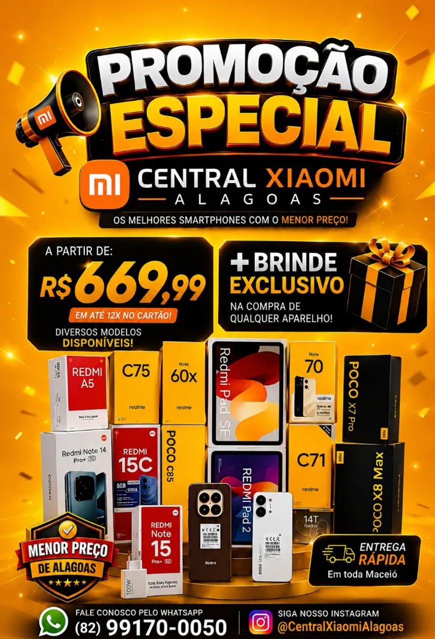 Xiaomi Poco X7 Pro 5G, Poco X8 Pro 5G, Note 14s e Diversos Modelos 