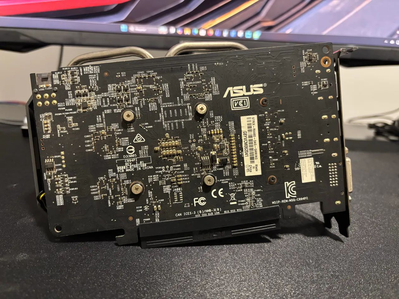 Placa Video Asus Rog RX460 4gb DDR5 - Foto 2
