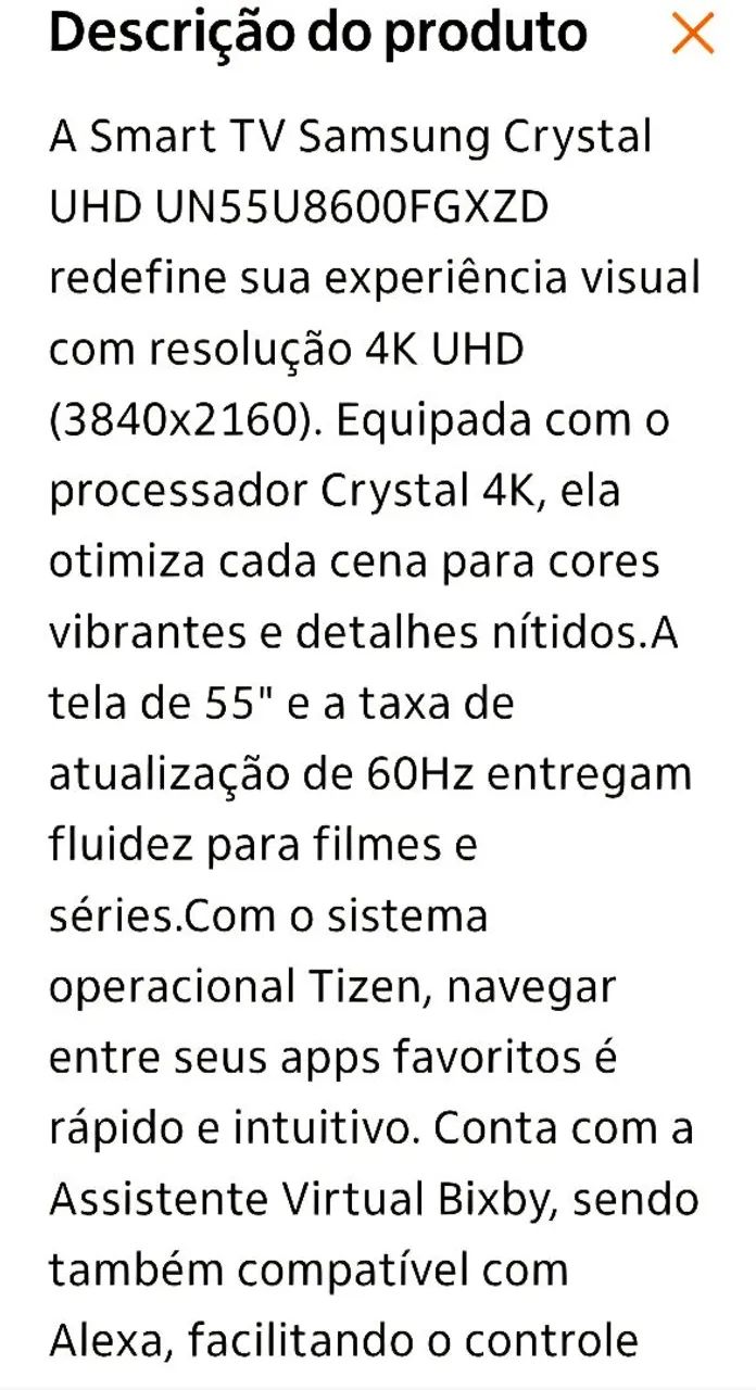 TV Samsung 55" UHD Tizen - Foto 3