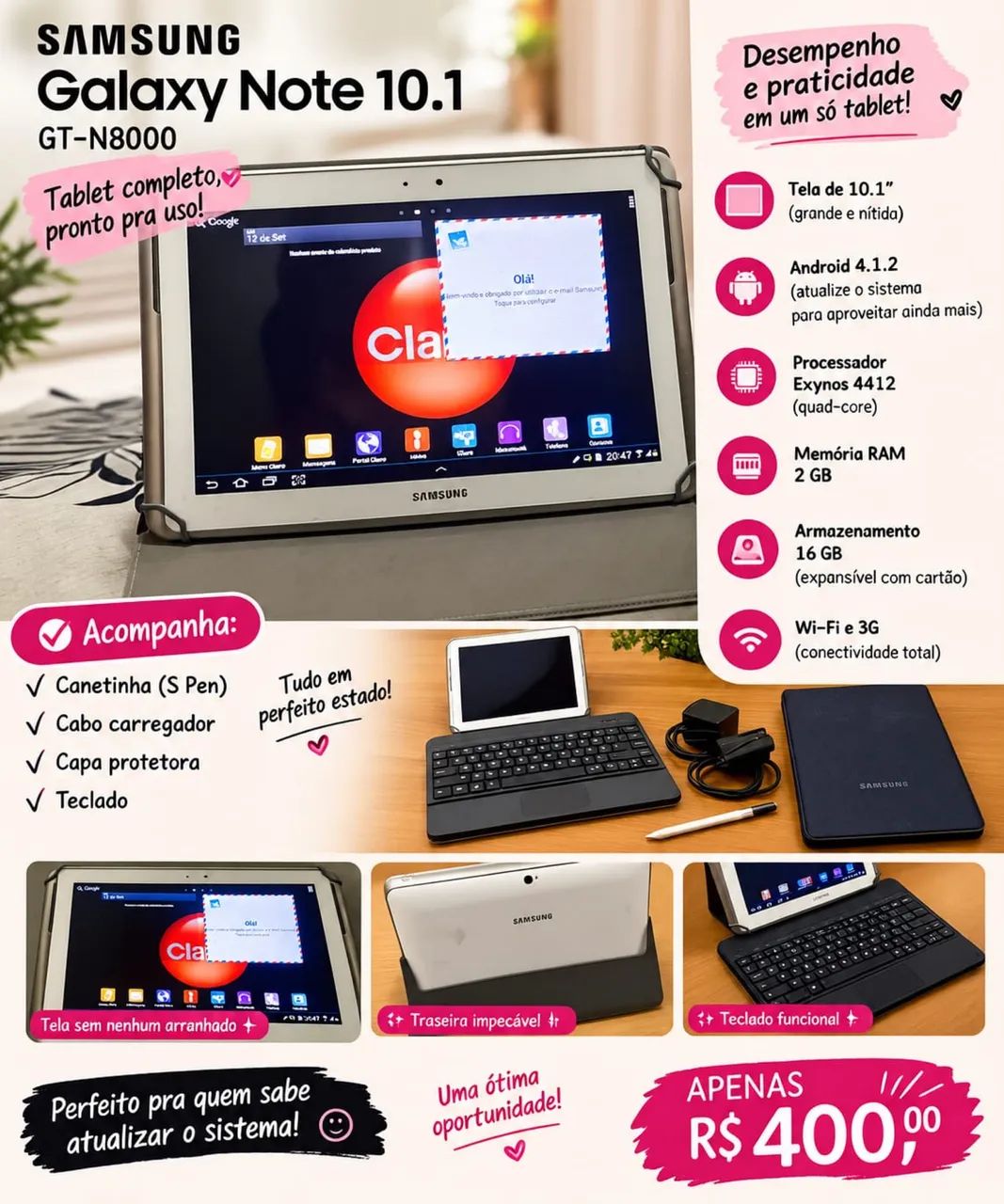Tablet Samsung Galaxy Note 10.1  - Foto 2