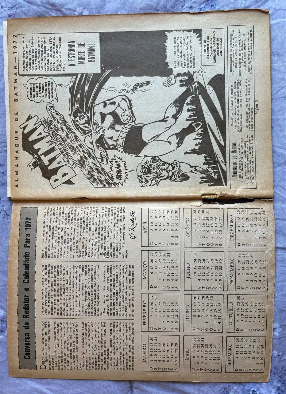 Almanaque Batman 1972 Ed Ebal - Foto 3