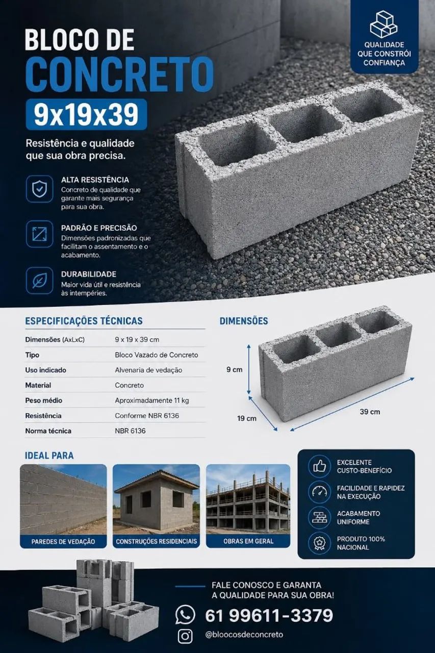 Blocos e bloquetes de concreto  - Foto 2
