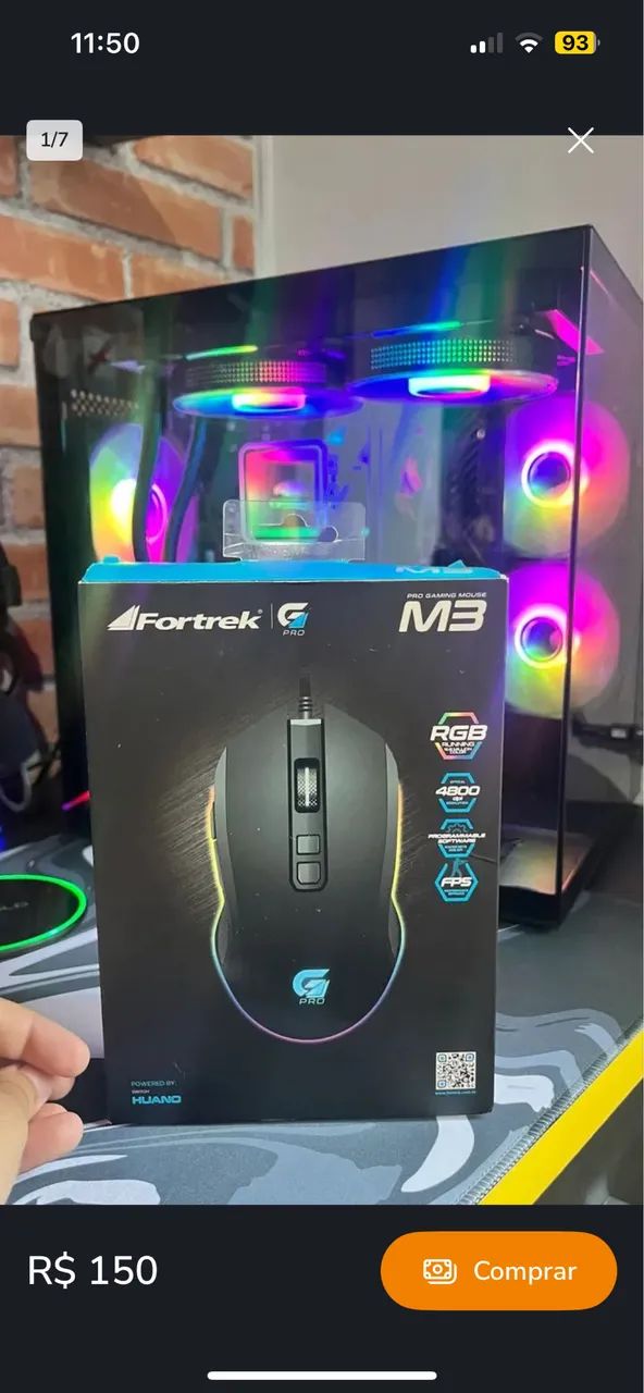 mouse fortrek G PRO M3