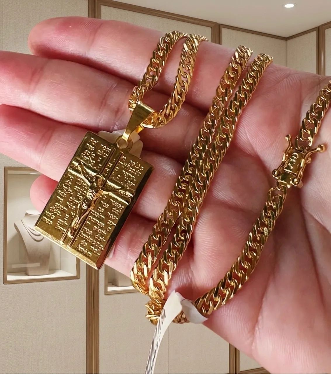 Corrente banhado a ouro 18k - Foto 3