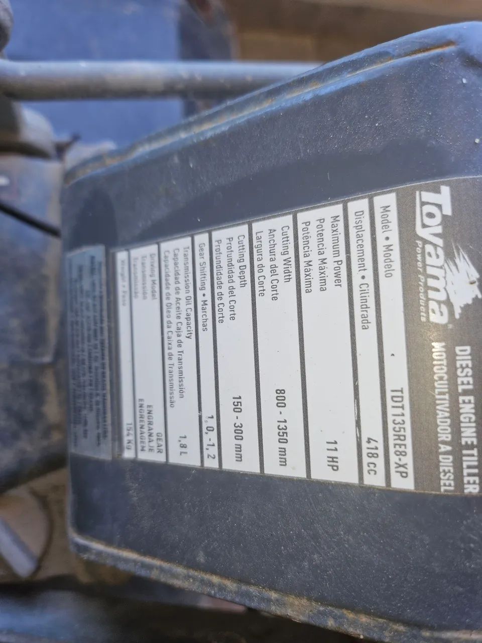 Vendo motocultivador TOYAMA A DIESEL - Foto 4