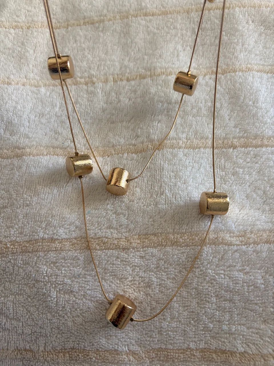 Colar duplo dourado lebriju - Foto 3