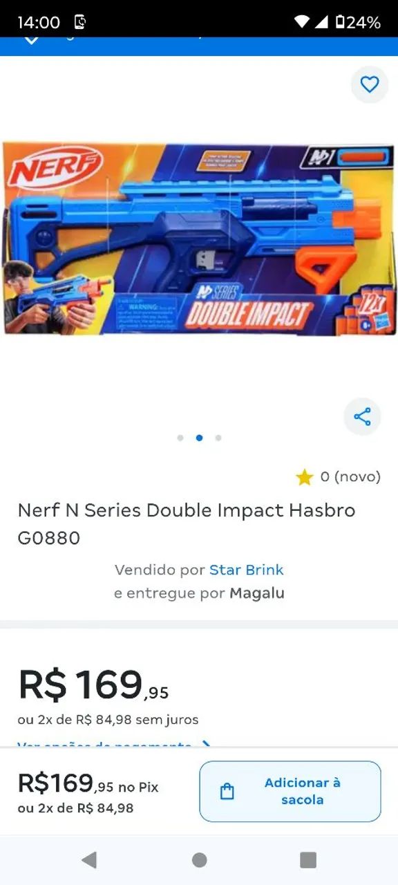 Nerf N Series Double Impact Hasbro  - Foto 4