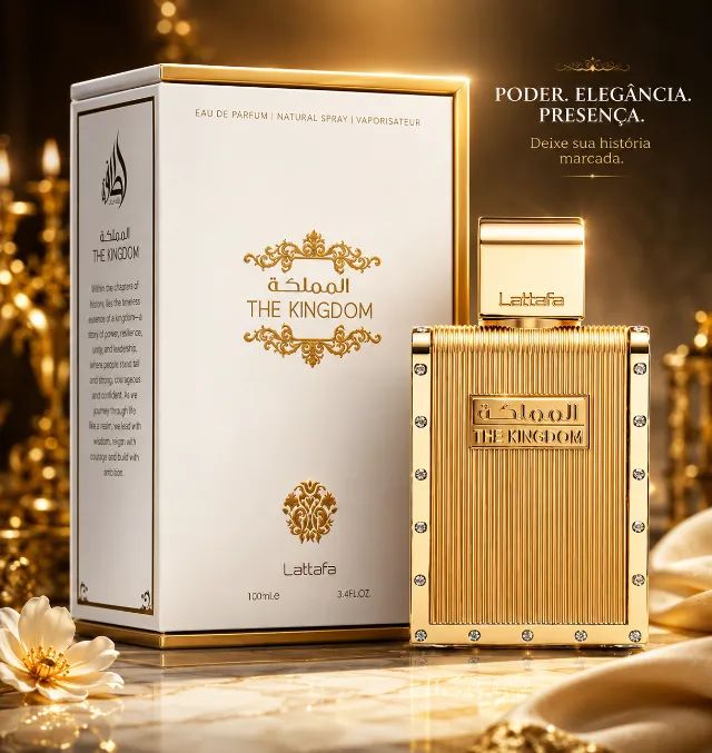 Perfume Árabe Masculino The Kingdom Lattafa 100ml Eau de Parfum Original - Foto 2