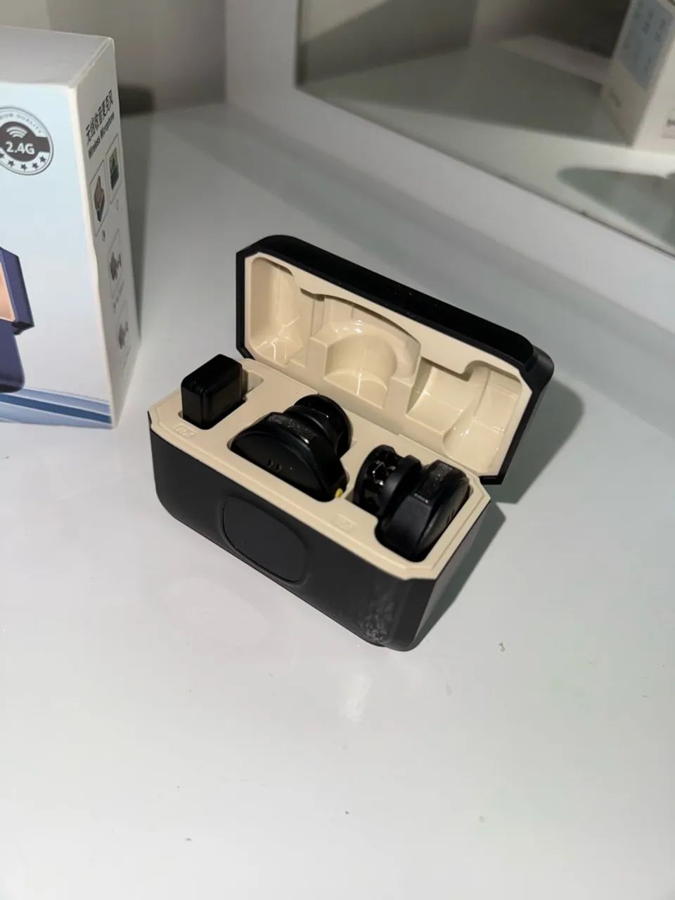 Microfone de Lapela Sem Fio 2.4G USB-C para Celular - Foto 2