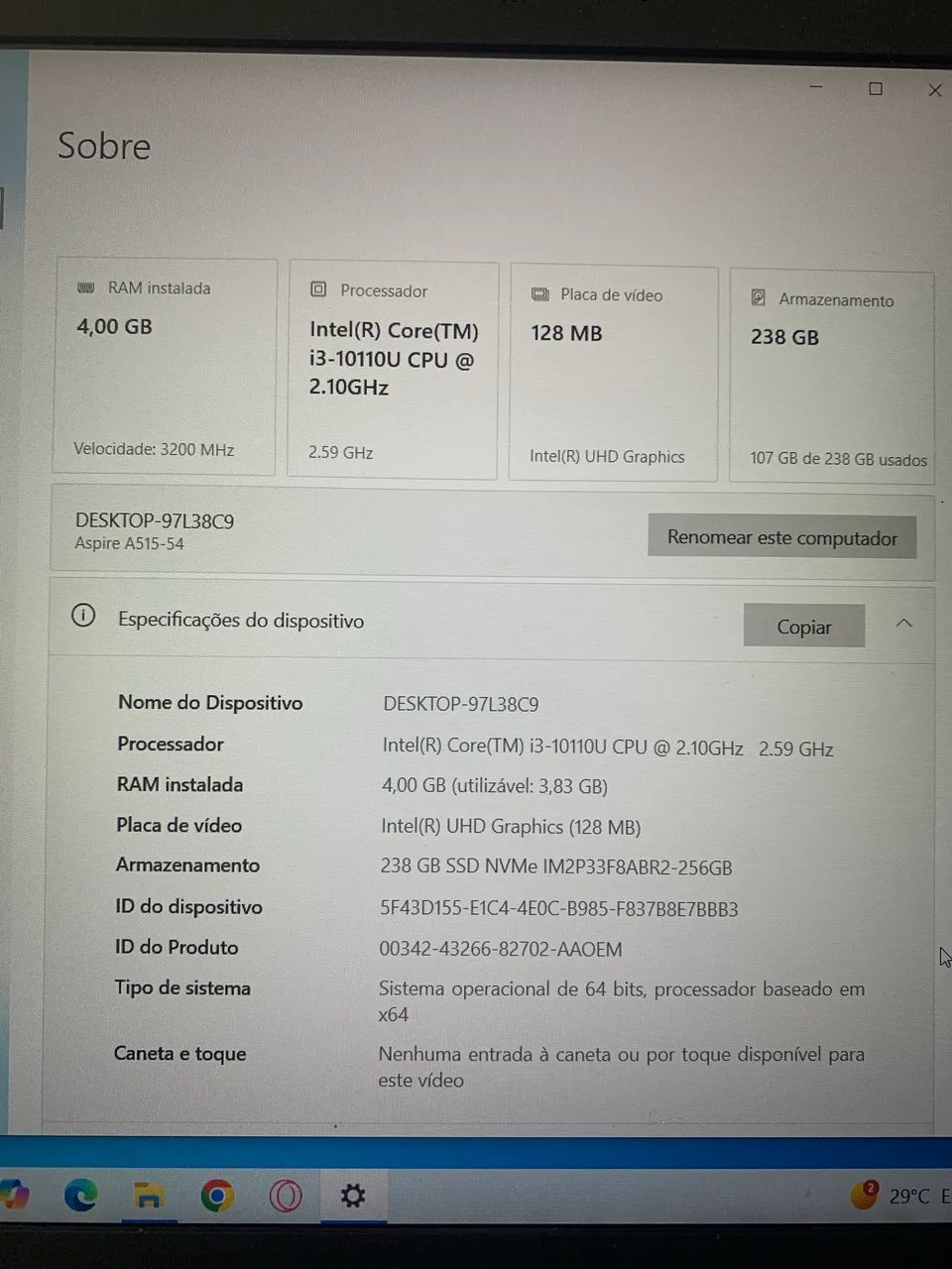 Notebook Acer Aspire 5 Ssd 256gb - Foto 3