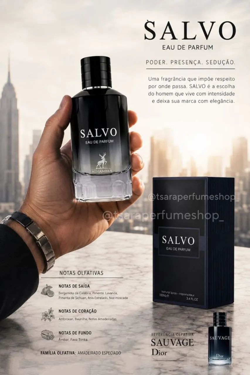 PERFUME ÁRABE SALVO EAU DE PARFUM. - Foto 2