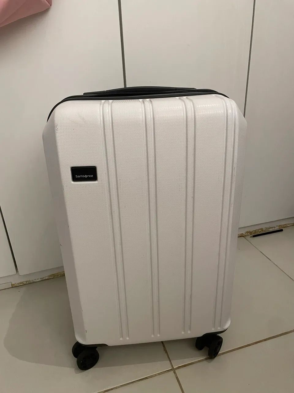 Mala Samsonite Octolite Branca - Bordo (Seminova) - Foto 3