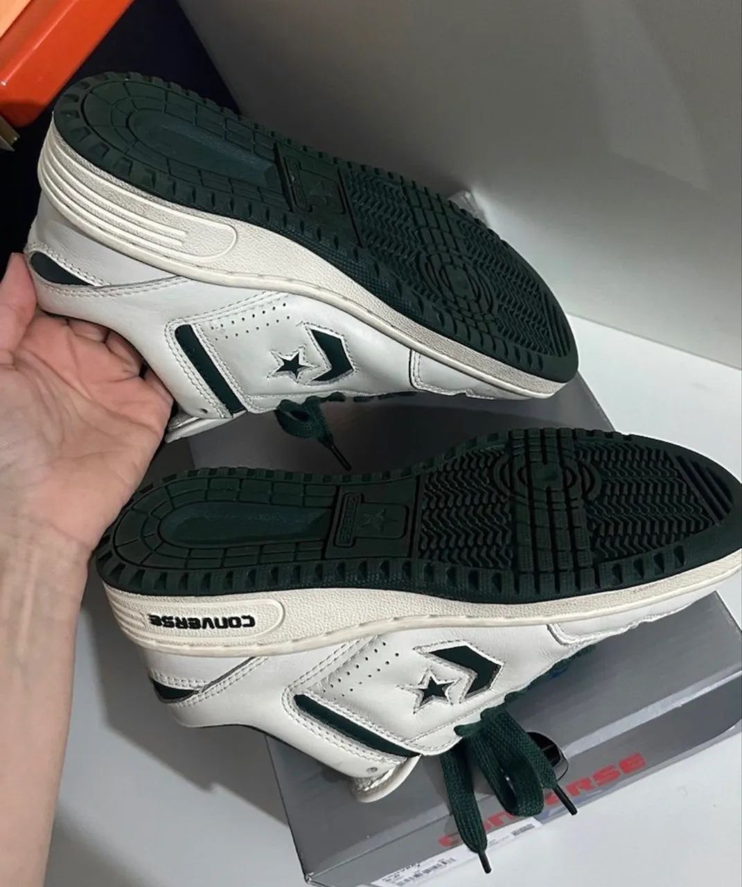 Tênis converse weapon vintage branco verde 36 - Foto 3